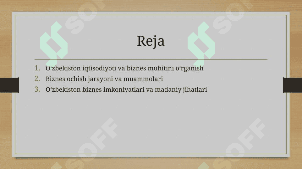 O zbekistonda biznes yaratish 2