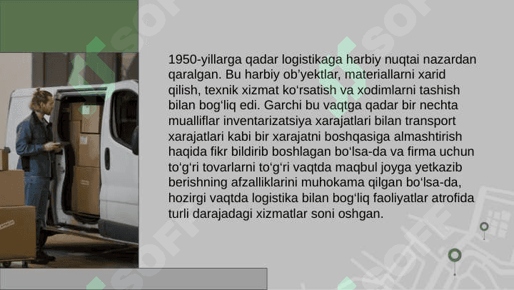 Logistikani boshqarishning uslubiy jihatlari 2