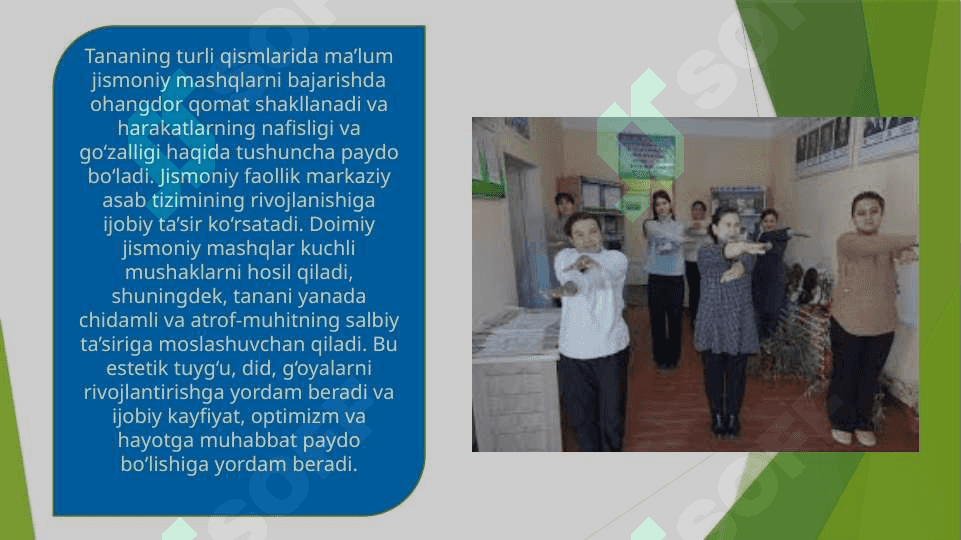 Jismoniy tarbiya jarayonida estetik tarbiya 5