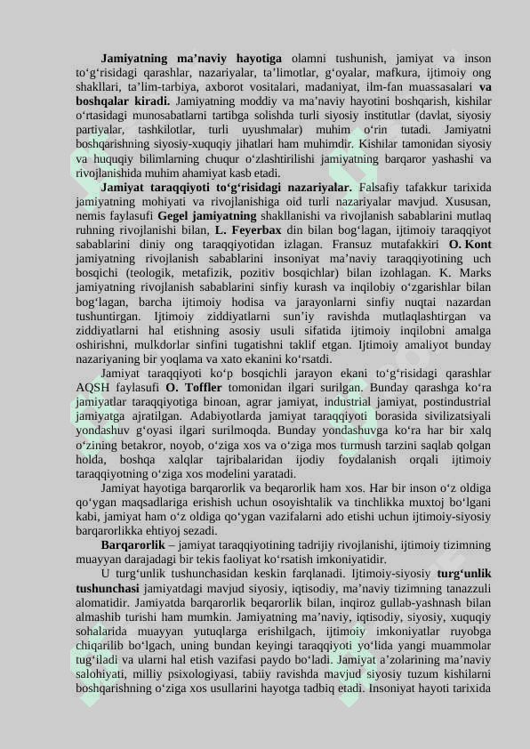 Jamiyat va inson falsafasi 3