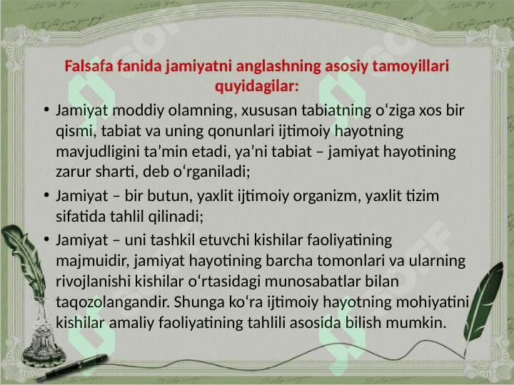 Jamiyat falsafasi va inson falsafasi 3