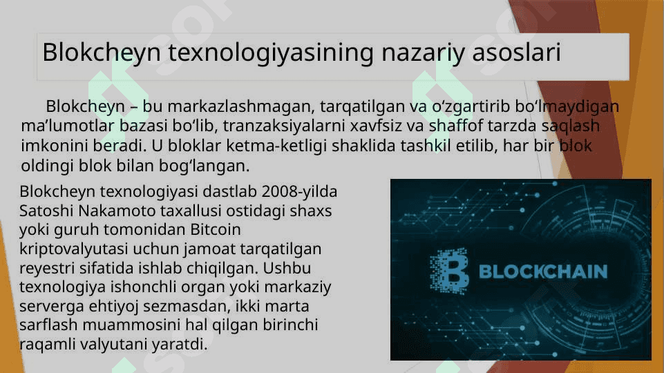 Blokcheyn texnologiyasi 2