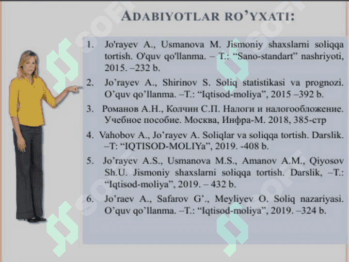 "SOLIQLAR VA SOLIQQA TORTISH” FANIGA KIRISH 2