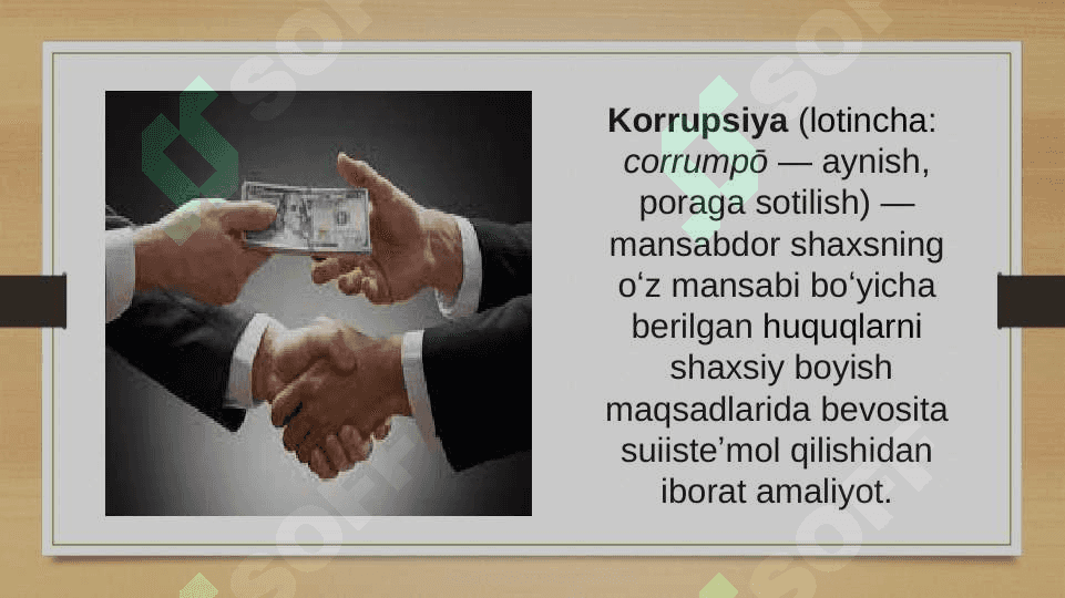Korrupsiya global muammo sifatida 2