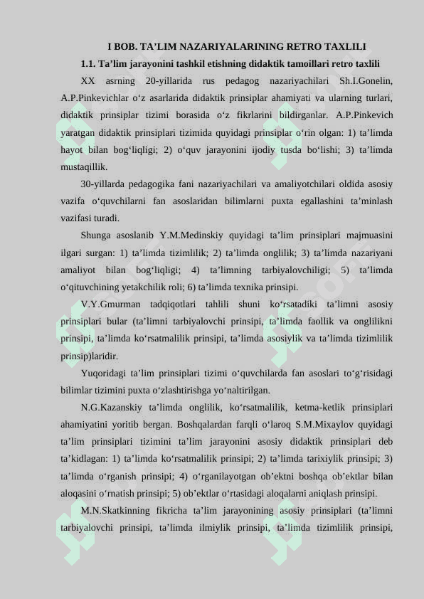 TA’LIM NAZARIYALARI (KONTSEPTSIYALAR) kurs ishi 4