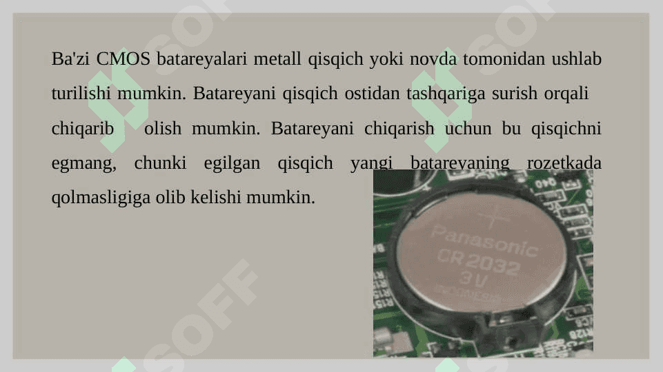 CMOS Batareykani o‘rnatish va sozlash 4