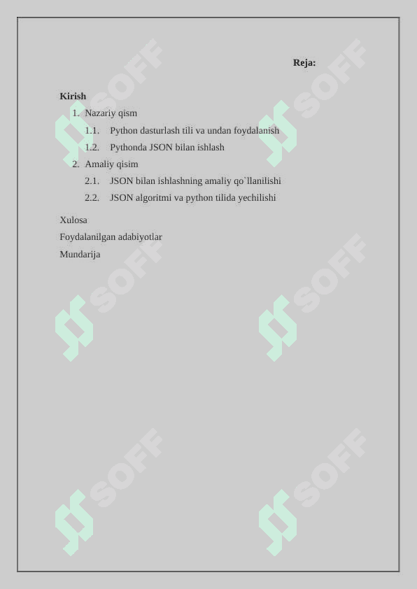 Phytonda json bilan ishlash 2