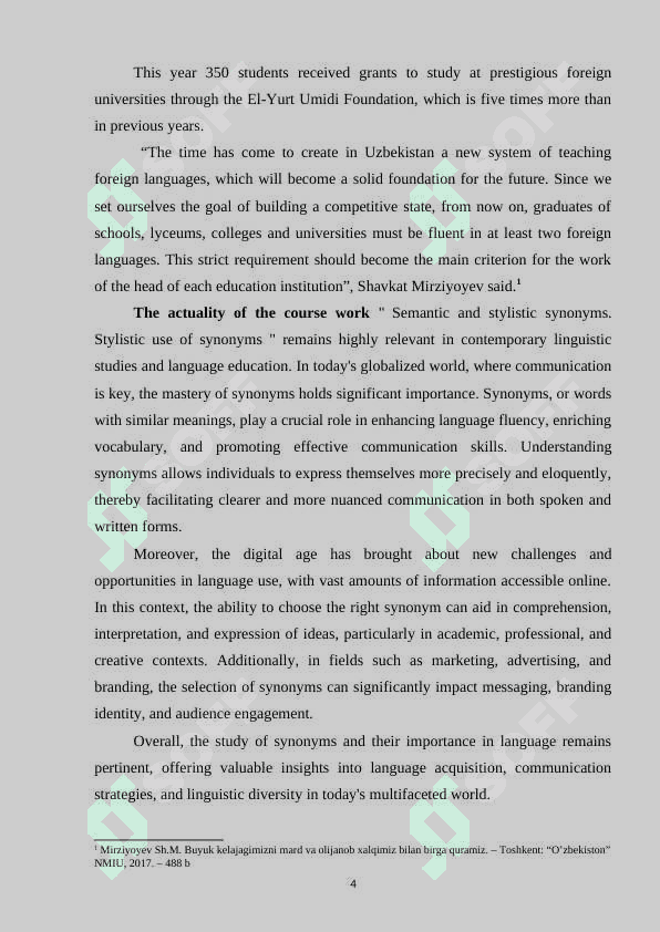 Semantic and stylistic synonyms. Stylistic use of synonyms 4