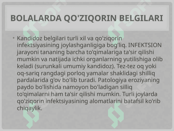 Bolalardagi kandidoz 4