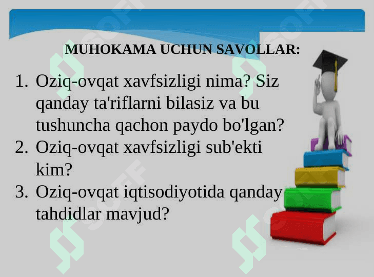 Oziq-ovqat xavfsizligi - milliy oziq-ovqat bozori strategiyasi 4
