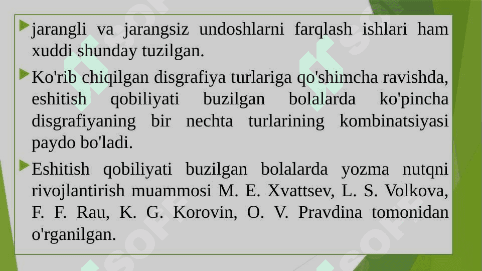 Kar bolalarning daktil, imo-ishora nutqining o'ziga xos xususiyatlari. 6