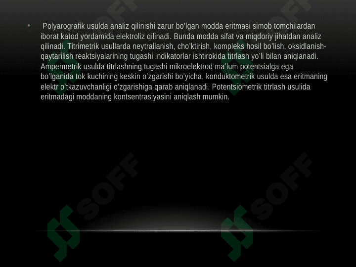 Elektrokimyo davolash va diagnostika usullari 3