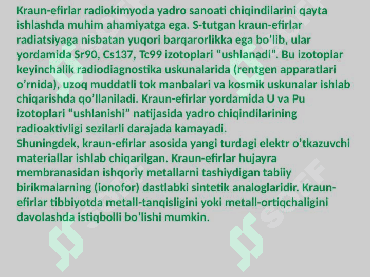 Kraun efirlari dori vositalari sifatida 4