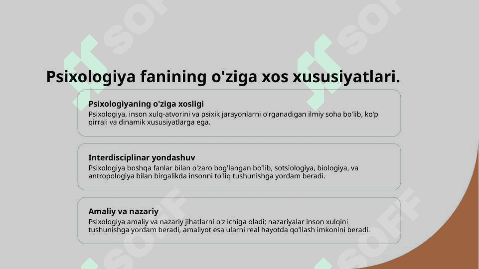 PSIXALOGIYA FANIGA KIRISH. FANNING PREDMETI, RIVOJLANISH TARIXI 4