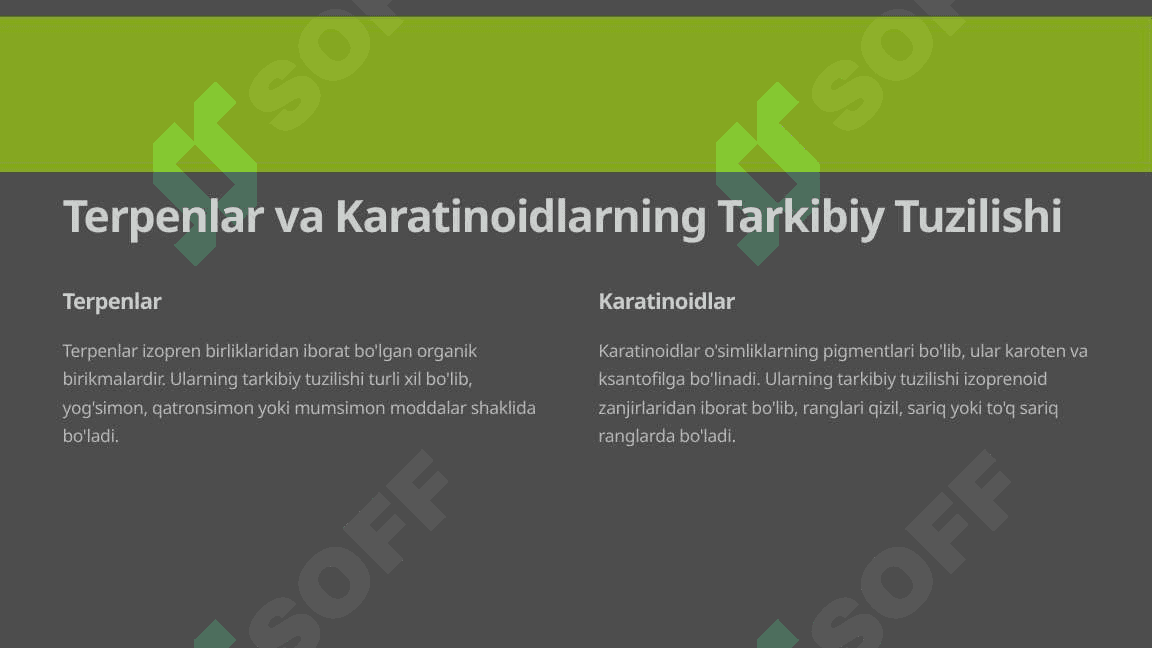 Terpenlar va Karatinoidlarning Tibbiyotdagi Ahamiyati 2
