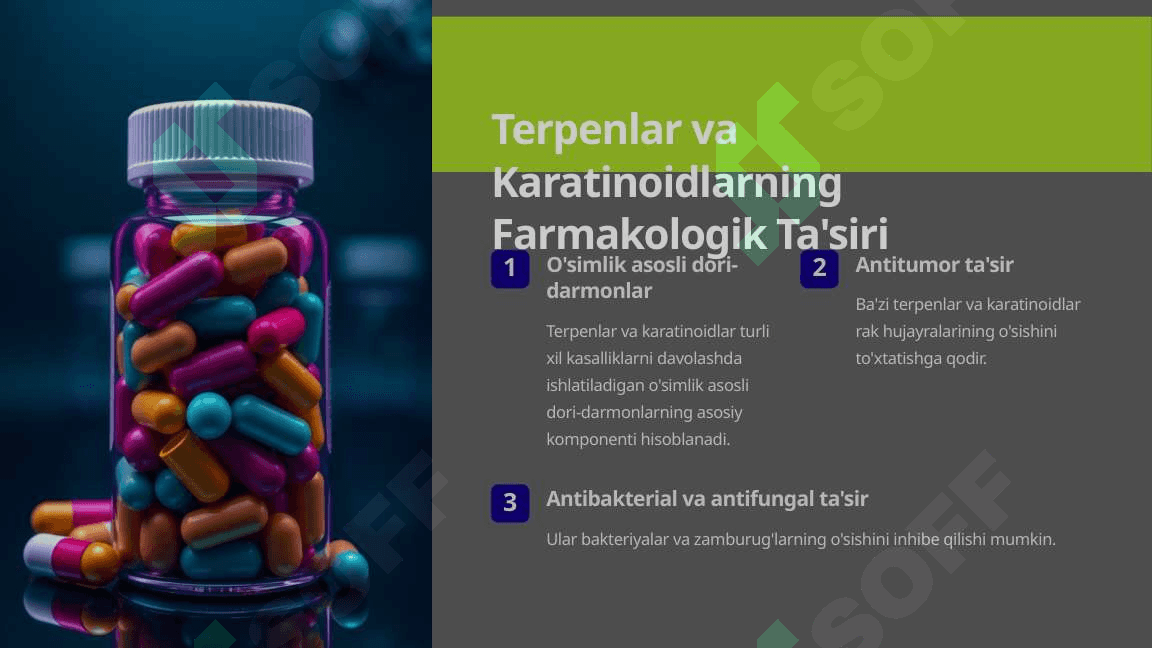 Terpenlar va Karatinoidlarning Tibbiyotdagi Ahamiyati 4