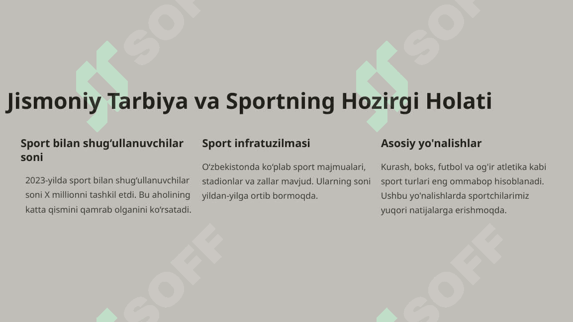 O‘zbekiston Respublikasida  Jismoniy Tarbiya va Sportni  Rivojlantirish 3
