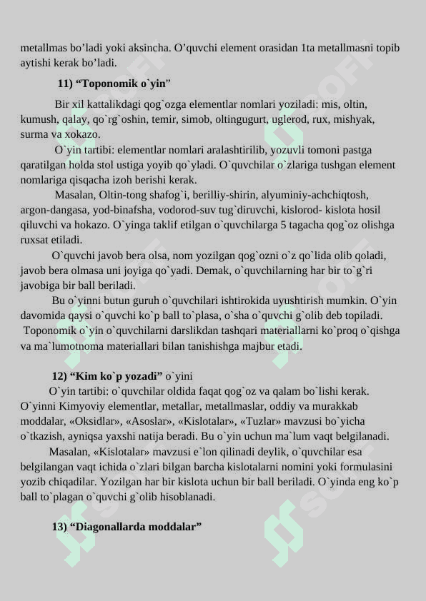 Kimyo o’qitish metodikasi fanidan tayyorlagan 20 xil dars metodi 3
