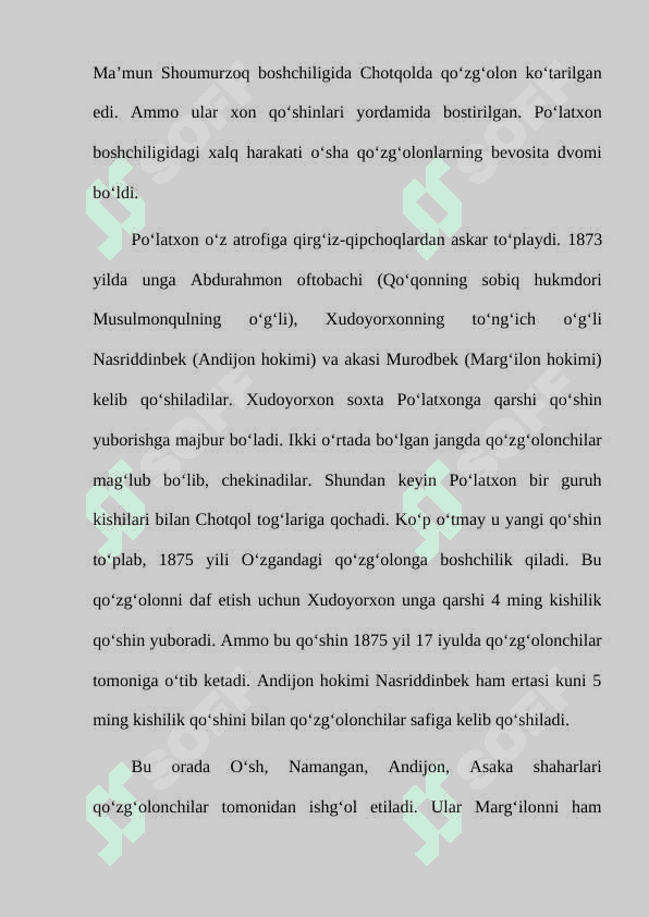 1873-1876 yillardagi Qo‘qon xonligidagi xalq harakatlari 5