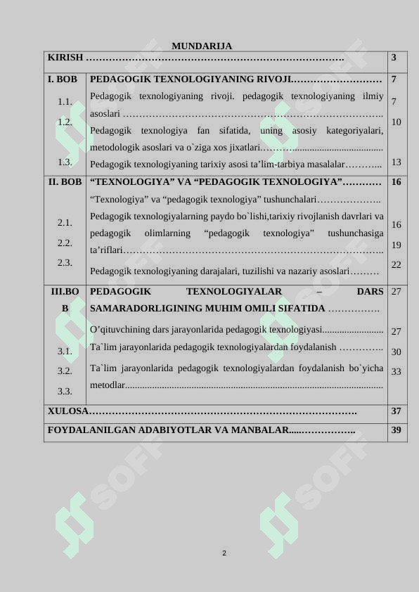 PEDAGOGIK TEXNOLOGIYALAR – DARS SAMARADORLIGINING MUHIM OMILI SIFATIDA 2