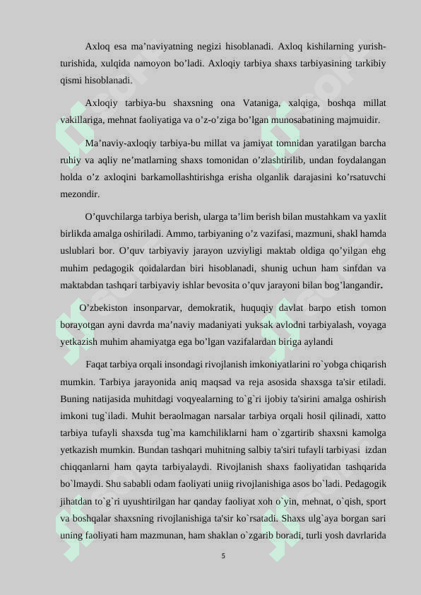 BOLALARNING QOBILIYATI VA ISTEDODLARINI RO`YOBGA CHIQARISHDA MAKTABNING ROLI 5