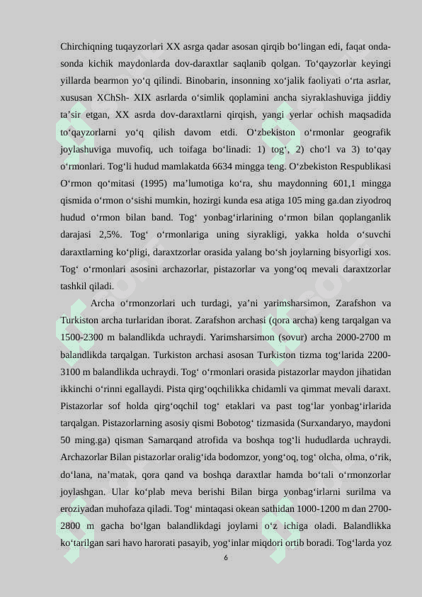O‘zbekiston o‘simlik resurslari va ularni muhofaza qilish 6
