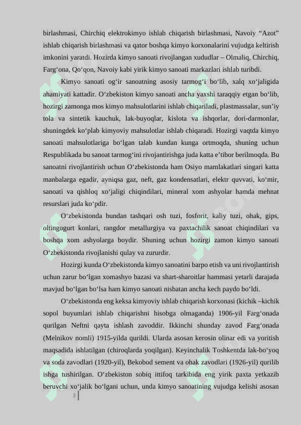 O‘zbekistonning kimyo majmuasi va uning rivojlanishi 3