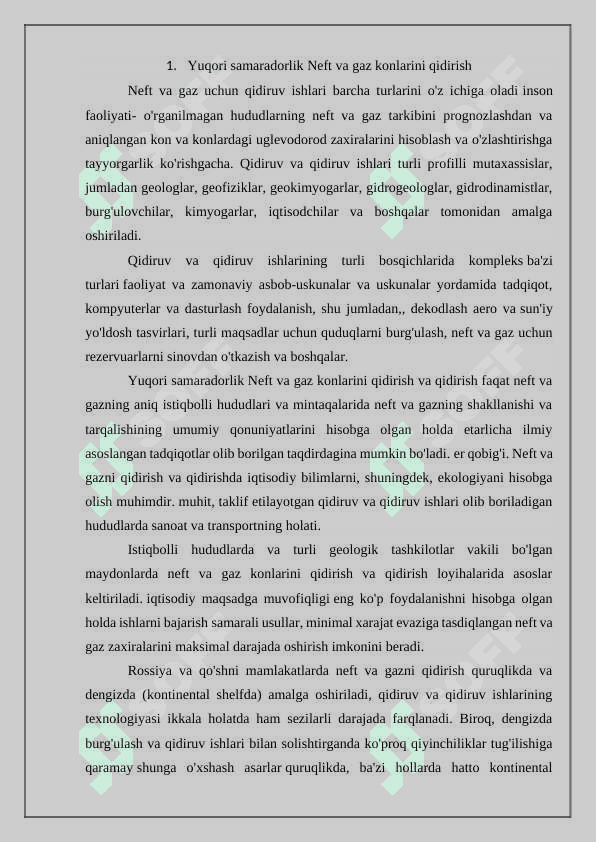 Neft va gaz konlari mashina va mexanizmlaprini samarali ishlatish asoslari. 2