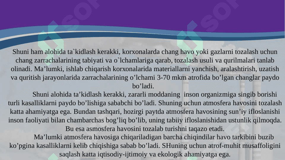 Atmosfera havosini changdan tozalash 4