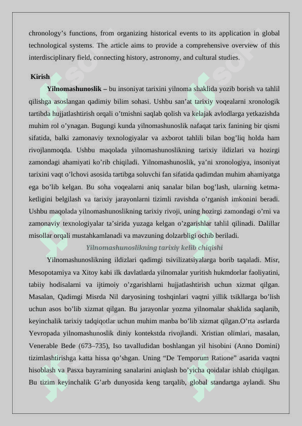 Yilnomashunoslik  tarix va hozirgi zamon mavzusida maqola 2