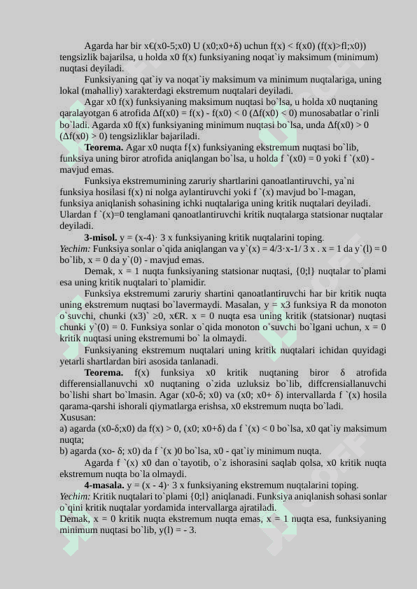 FUNKSIYALARNI TEKSHIRISH VA GRAFIGINI CHIZISH 2