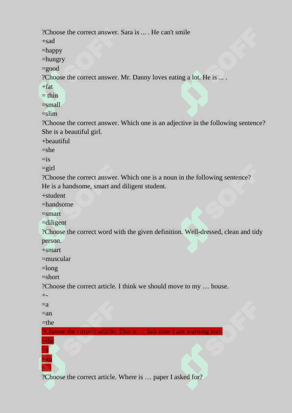 final test 7