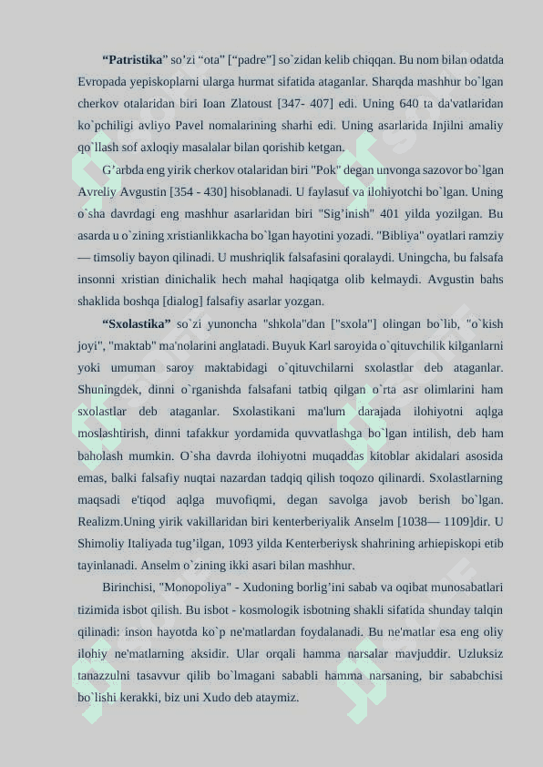 O’rta asrlar va yangi davr g’arb falsafasi 3