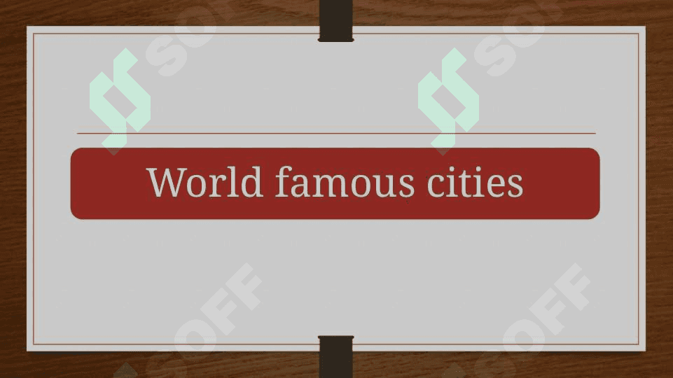World famous cities 2