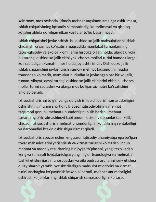 Qishloq xo'jaligi va sanoat sohasidagi o'zgarishlar 5