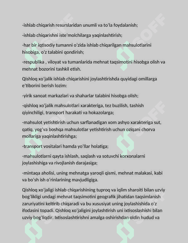 Qishloq xo'jaligi va sanoat sohasidagi o'zgarishlar 7