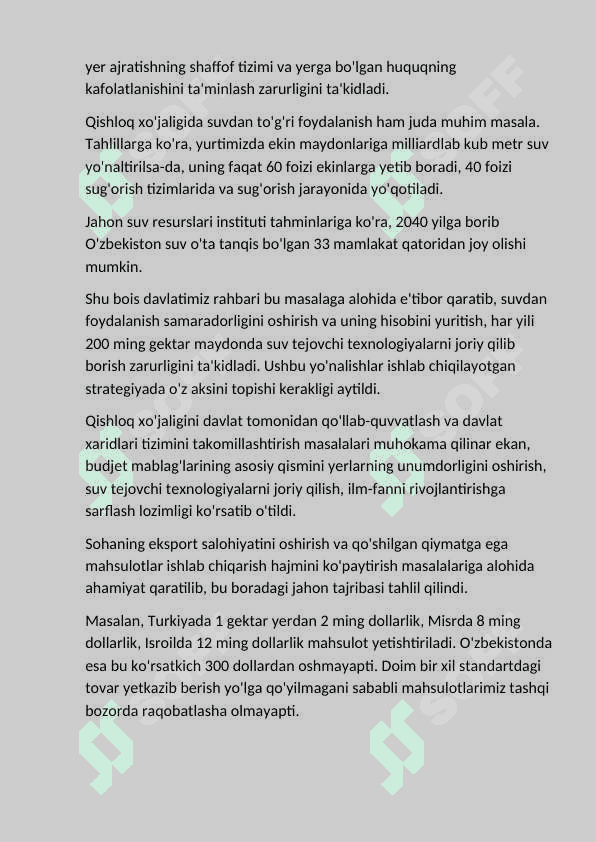 Qishloq xo’jaligi va sanoat sohasidagi o’zgarishlar 3