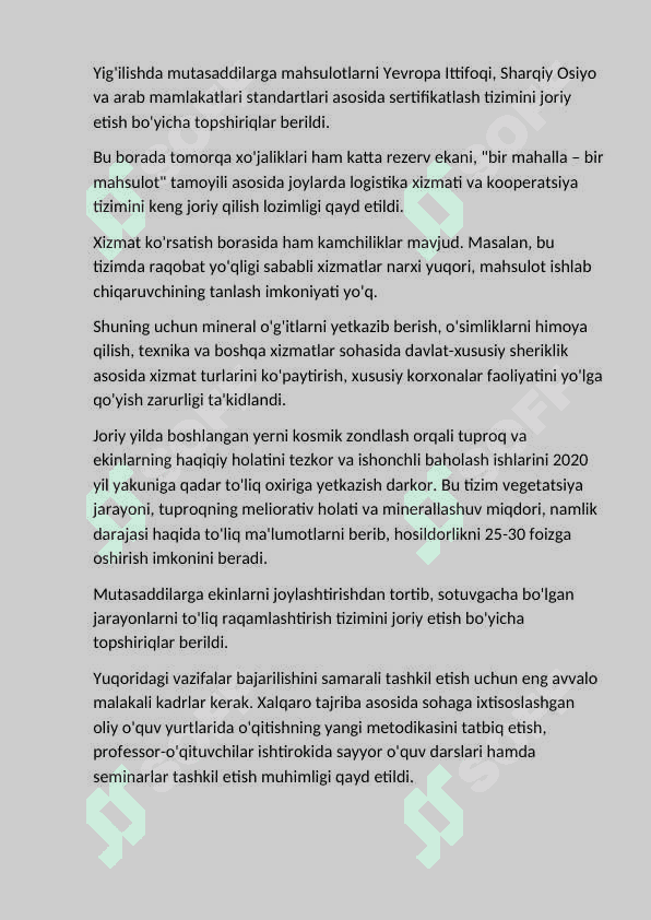 Qishloq xo’jaligi va sanoat sohasidagi o’zgarishlar 4