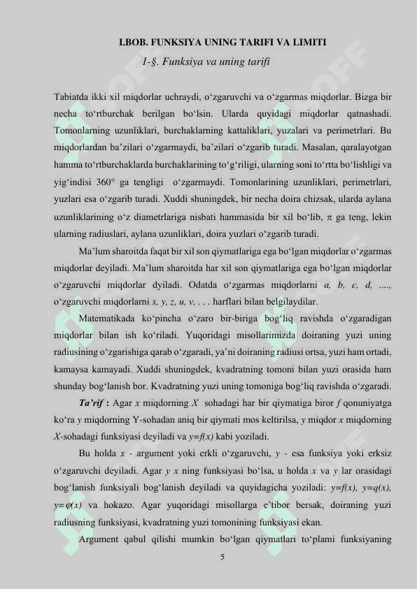 UZLUKSIZ FUNKSIYALAR ALGEBRASI. UZLUKSIZ FUNKSIYANI KO‘PHADLAR QATORIGA YOYISH 4