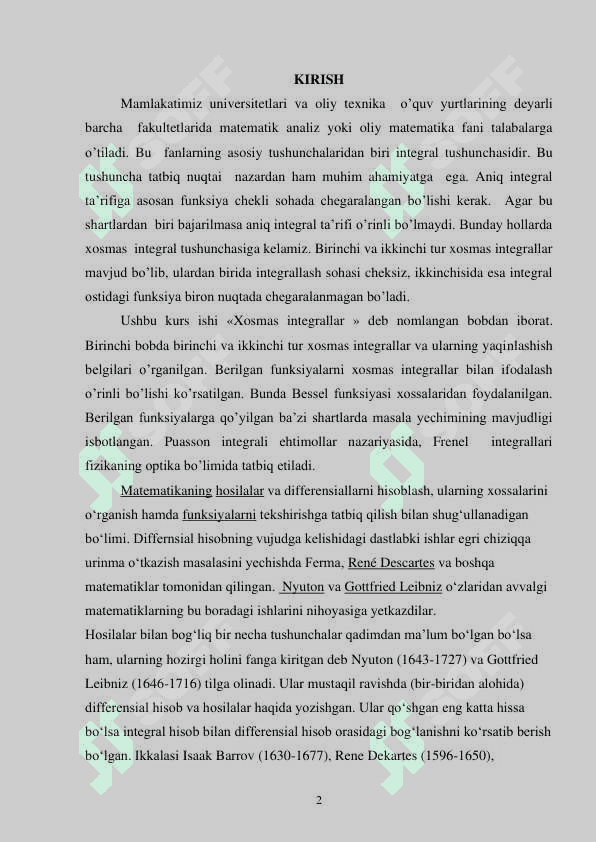 XOSMAS INTEGRALLAR 2