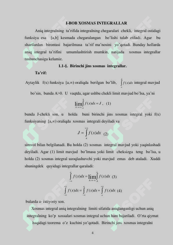 XOSMAS INTEGRALLAR 4
