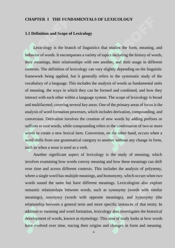 LEXICOLOGY AND LANGUAGE 4