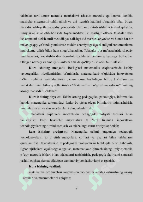 MATEMATIKA DARSLARINI TASHKIL ETISH FORMALARI 3