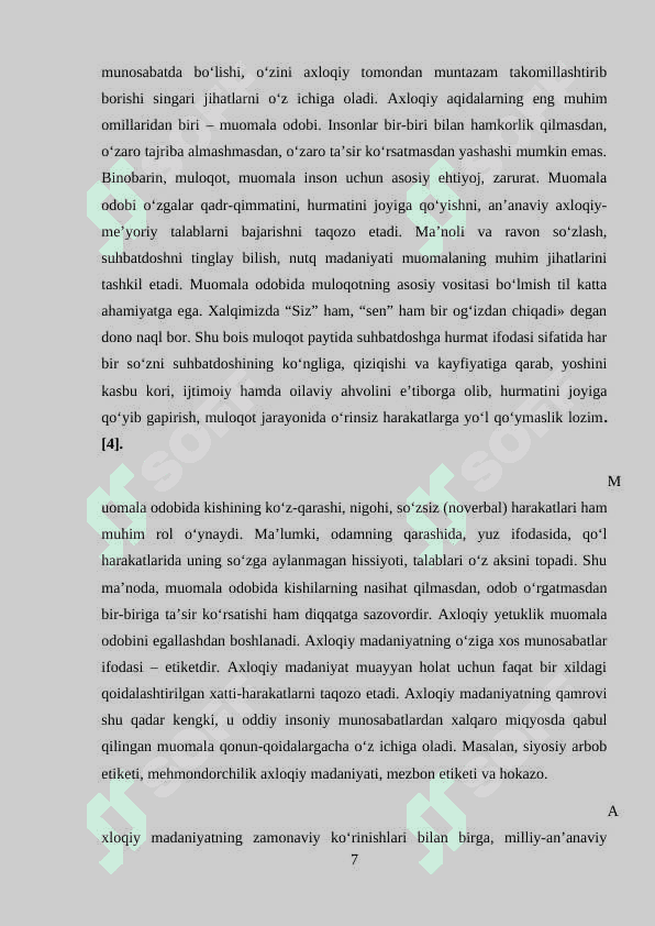 Mavzu:  Axloqiy tarbiyada Kaykovusning "Qobusnoma" asaridan foydalanish 7
