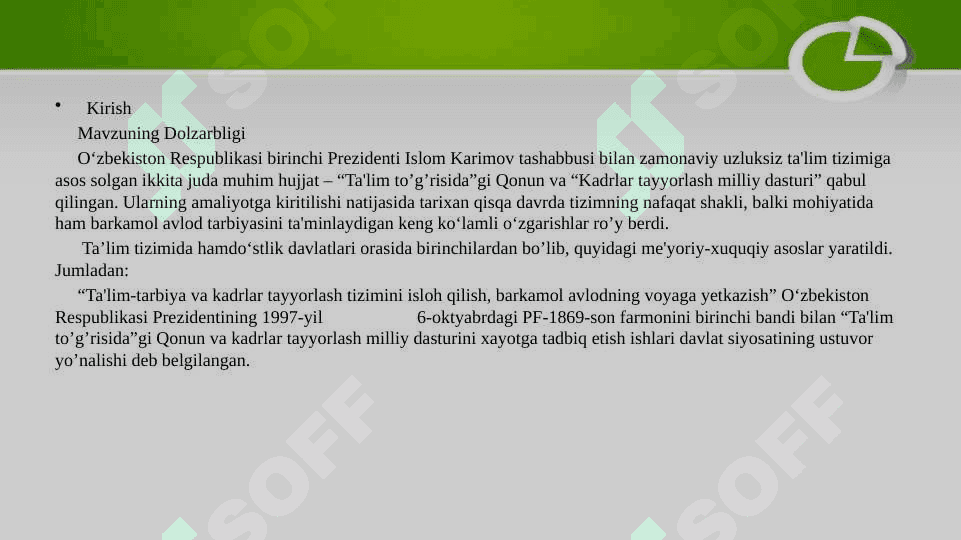 Maktabgacha ta`limni tashkil etish uchun ishchi hujjatlar 3
