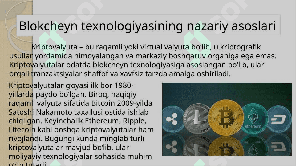 Kriptovalyutalar va elektron hamyonlar 2
