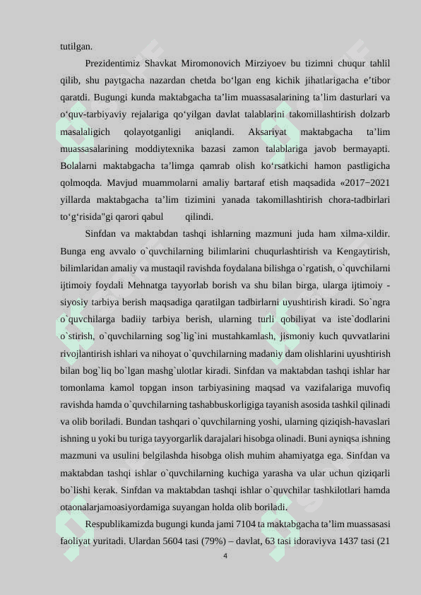 O’QUVCHINI TARBIYALASHDA TARBIYAVIY MASHG`ULOTLARNING AHAMIYATI 4