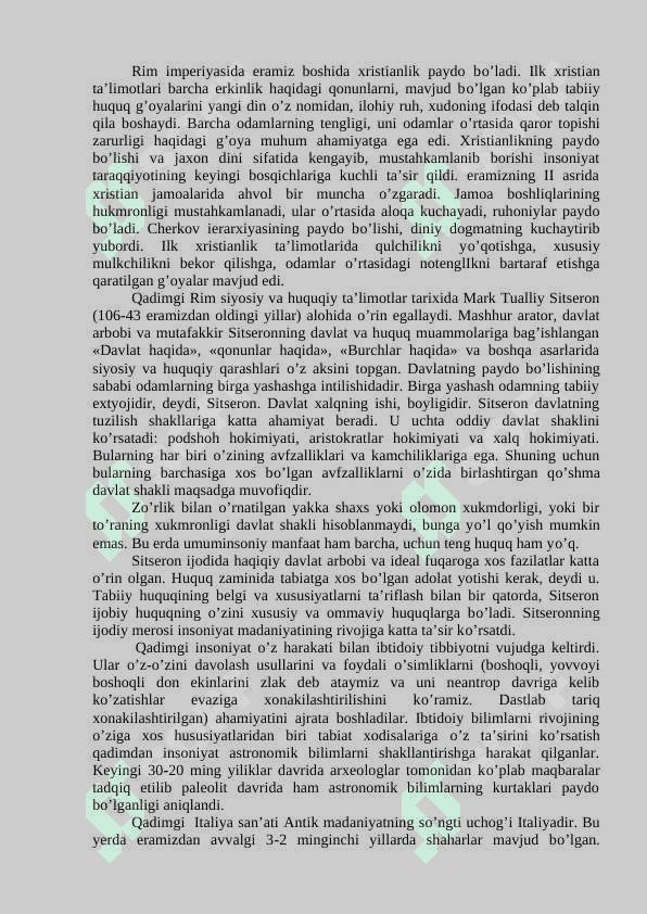 Qadimgi Rimda ilmiy bilimlarning taraqqiy etishi 2