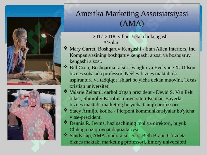 Amerika Marketing Assotsatsiyasi haqida 7