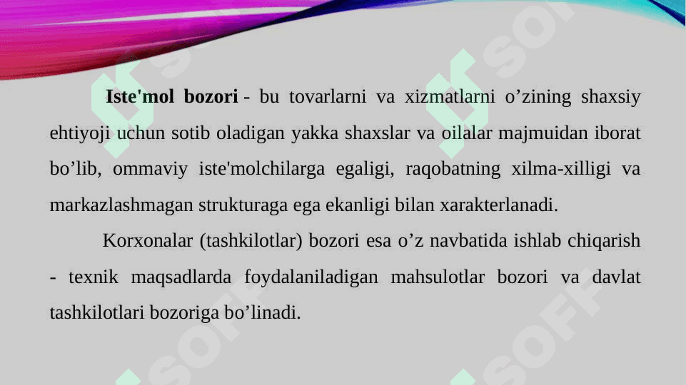Bozor va iste’molchilarni o’rganish 4